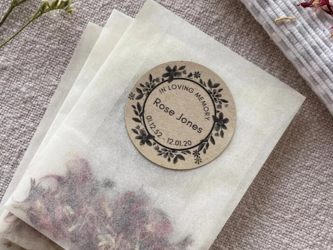 Personalised Remembrance Seed Packets