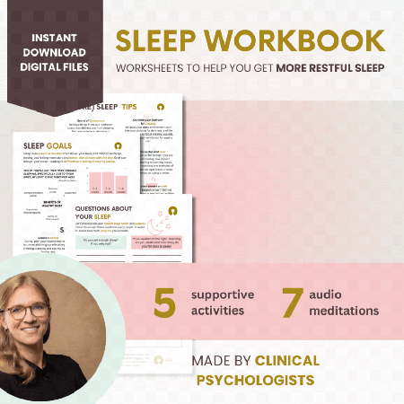 Sleep Better Worksheet Bundle for Mental Health Professionals