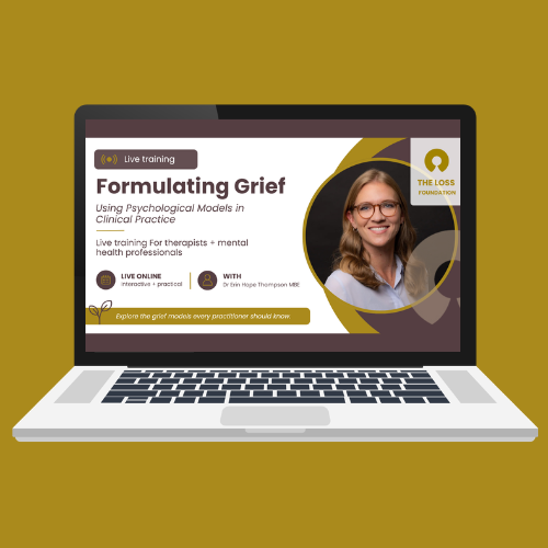 Upcoming Grief Training Webinars with The Loss Foundation