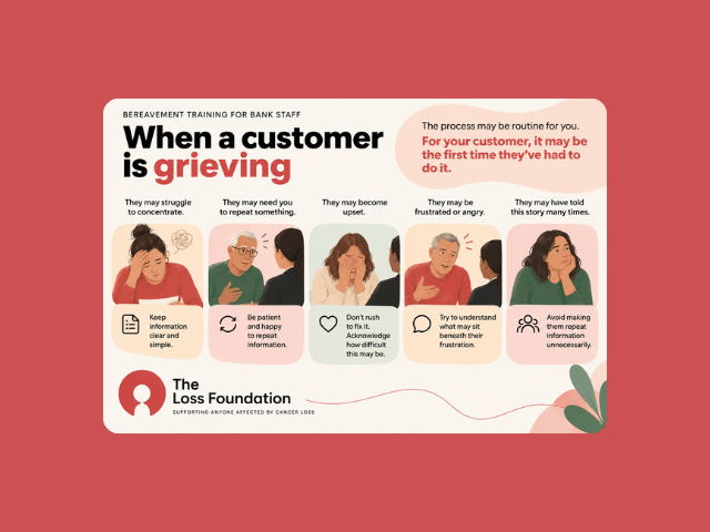 Bereavement training for bank staff