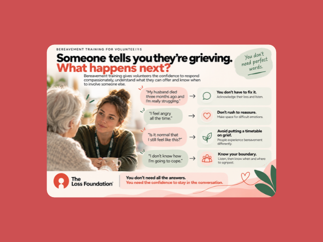 Bereavement training for volunteers