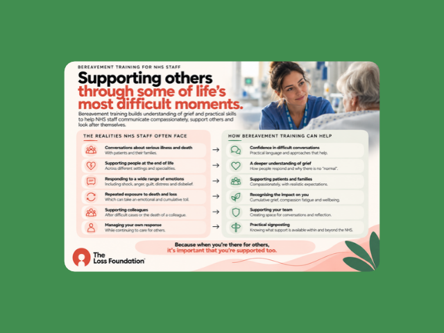 Bereavement training for NHS staff