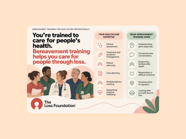 Bereavement training for healthcare professionals